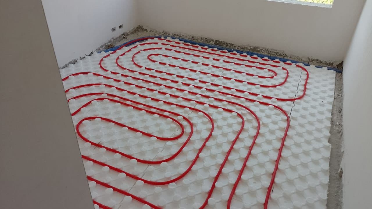 Instalación real de piso radiante